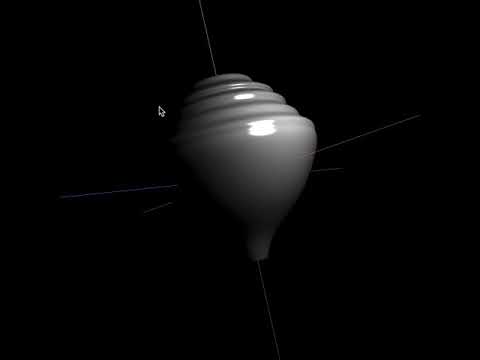 Spinning Top - Surface of Revolution from Spline