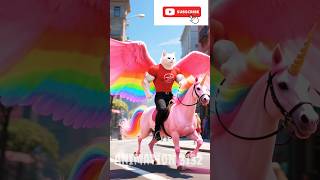 magical horse | ai video | ai | funny | Shorts | cat video | ai video #funnyaianimation #cat