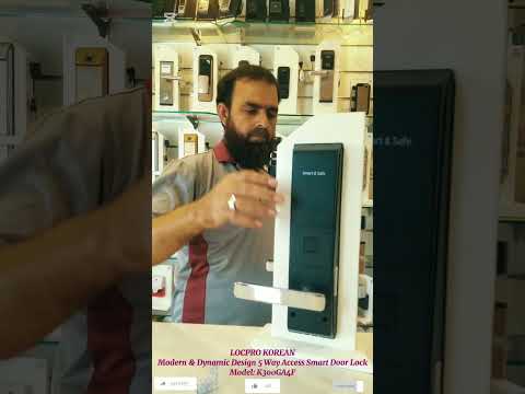 LOCPRO-Modern & Dynamic Design 4 Way Access & Key Smart Door Lock-Remote Controlled.
