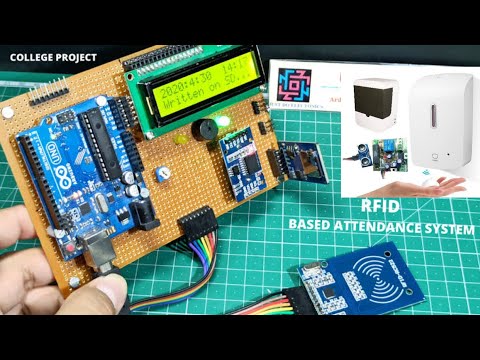 RFID and Sanitizer based advance attendence system || sanitizer attendence 2022