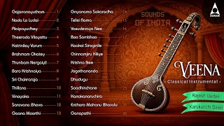 Veena Instrumental Juke Box | Top Veena Hits By Rajhesh Vaidhya |3 Hours of Veena Instrumental Music
