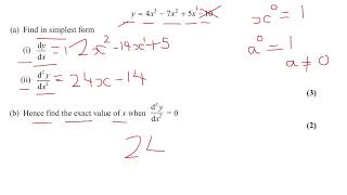 DIFFERENTIATE A LEVEL MATHS