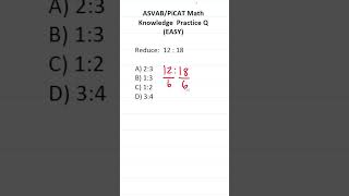 ASVAB/PiCAT Math Knowledge Practice Test Q: Ratios #acetheasvab with #grammarhero #afqt