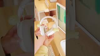 cozy setup refresh ep 7! 🍊🎧 #cozy #setup #shorts #homeoffice