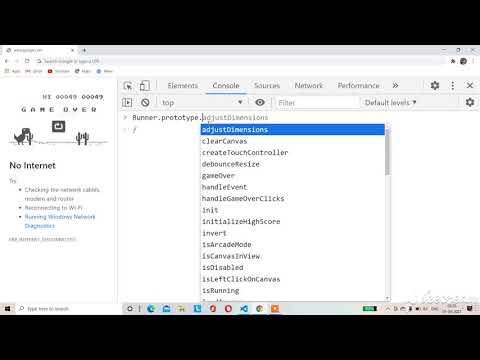 Hack Dino Game Google Chrome