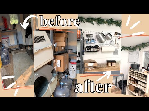 workspace makeover | my candle studio + making the most of a small space