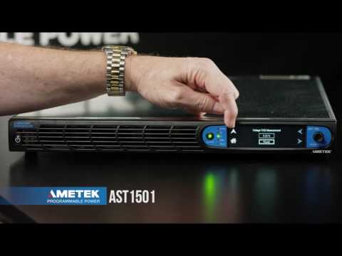 Asterion AC 1.5kVA Power Source - Taking Measurements - How To Video