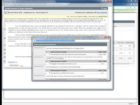 Submitting a Project to MyITLab