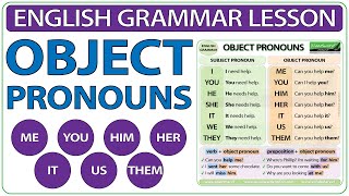 Object Pronouns in English - Me, You, Him, Her, It, Us, Them - Learn English Grammar