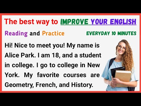 My Name is Alice | Learning English Speaking Level 1 | English Reading Practice | English Unlock