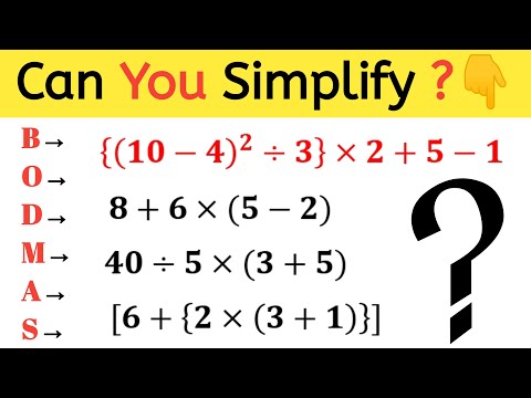 BODMAS Rule Challenge🤯 Can You Simplify These Expressions?