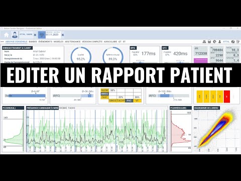 Editer un rapport patient dans Cardiac Navigator