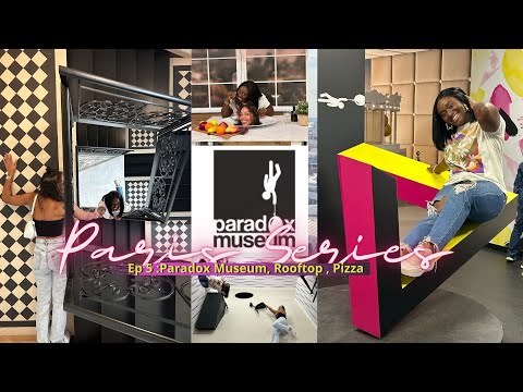I Almost Fell from the Third Floor?! 😱 Paradox Museum + Rooftop Pizza in Paris