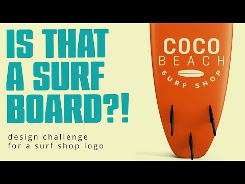 Design Challenge : Fictional Logo for Coco Beach Surf Shop