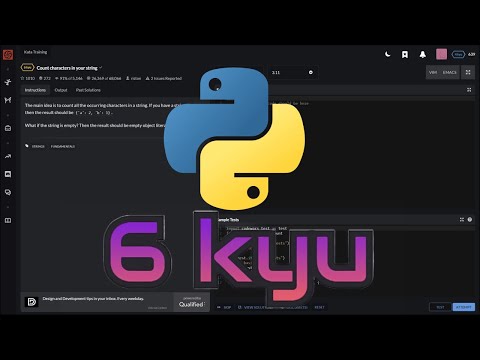 Решаю задание codewars 6kyu [Count characters in your string] 🐍