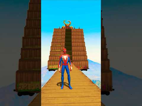 GTA 5 Epic Water Ragdolls | Spider-Man Jumps / Fails ep.17 #shorts