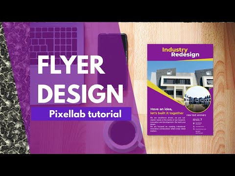 How to create flyer for a construction company - Pixellab - Smartphone graphics