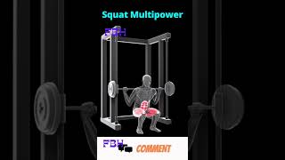 Squat Multipower || Squat Workout || Full Body Health ||  #shorts #squat #squatanimation #fbh