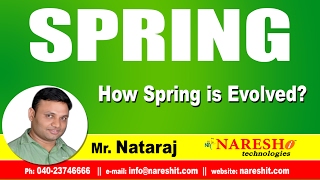 How Spring is Evolved | Spring Tutorial | Mr. Nataraj