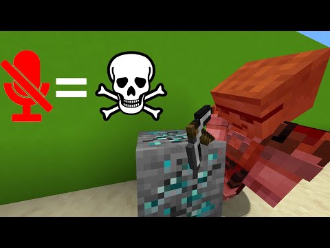 Minecraft, but if I Stop Talking, I Die.