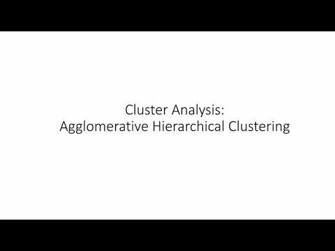 Agglomerative Hierarchical clustering