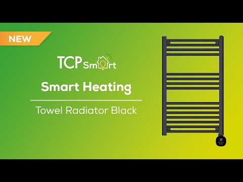 TCP Smart Heating   Towel Black