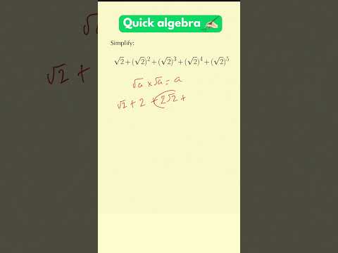 How To Add Multiple Square Roots | Math Algebra Problem