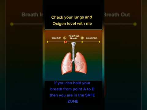 Check your lungs and oxygen level with me #youtubeshorts #lunges #health #lifehacks