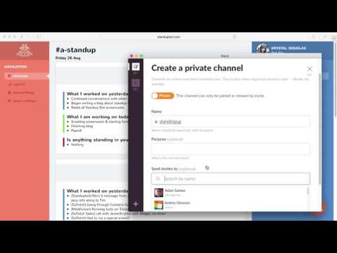 Standup Bot How To: Inviting a Bot to a Channel