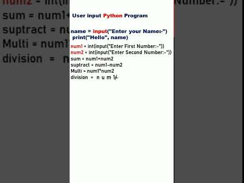 python programming user input shorts #python #pythonprogramming #codewithneeraj