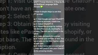 Enhance Your Language  with #ChatGPT: A Step-by-Step Mastering Different Levels of Learning #fyp