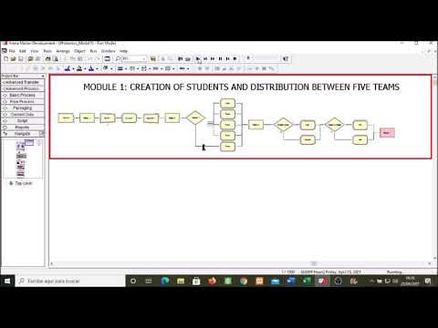 Explanation of my Discrete Event Model created with Arena