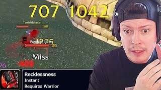 Popping The Biggest Recklessness 1v2 in Stormwing City ! WoW Classic Pvp Highlights