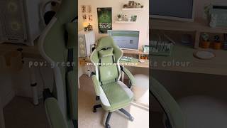 pov: green is your favourite colour 💚 #cozydesksetup #deskinspo