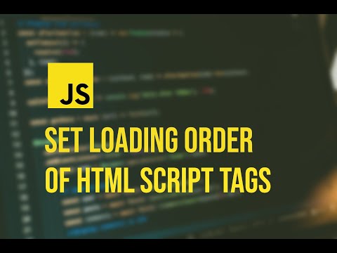 How to Manage the Loading Order of Script Tags in HTML