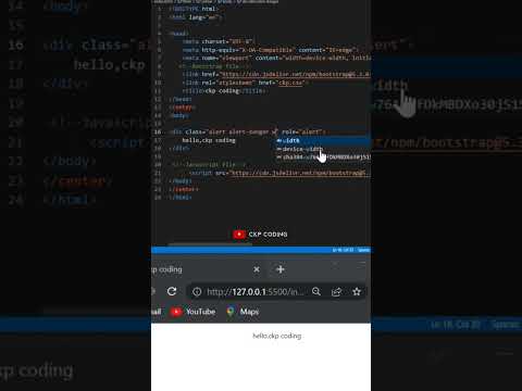 Alert using Bootstrap 5 #shorts #coding