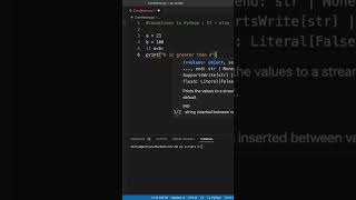 Python programming ~ Conditions - If Else #pythonprogramming #python  #coding