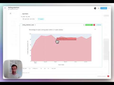 How to write a rolling user retention query