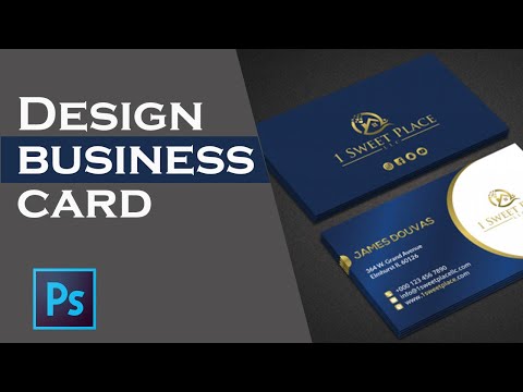 How to design business card in Photoshop | Business card design| Visiting card | Urdu/Hindi Tutorial