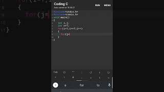 #22 C program | coding c | c language | #teach_techno #shorts #forlLoop #c_programming #programming