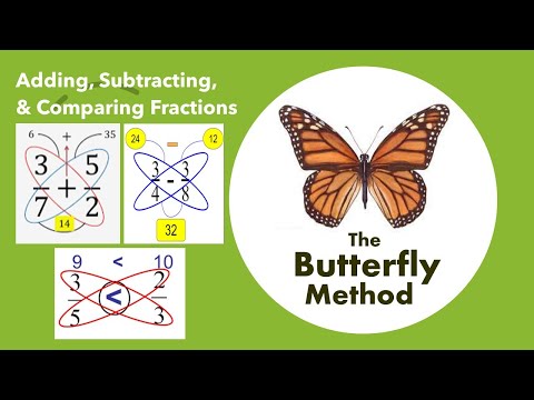 Butterfly Method | Adding, Subtracting and Comparing Fractions |Melmath360
