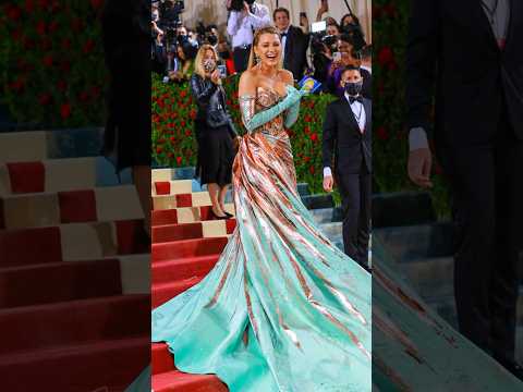 BLAKE LIVELY’S MET GALA OUTFITS⚡️#blakelively #fashion #metgala #shorts