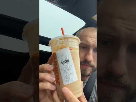 ICE SPICE MUNCHKIN COFFEE from Dunkin' 👀 #icespice #dunkindonuts #frozencoffee