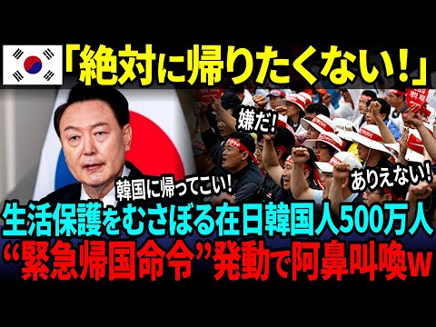【海外の反応】「絶対に帰りたくない！」在日韓国人40万人が大混乱！生活保護不正が“永住資格剥奪問題”に発展し日本中が騒然！