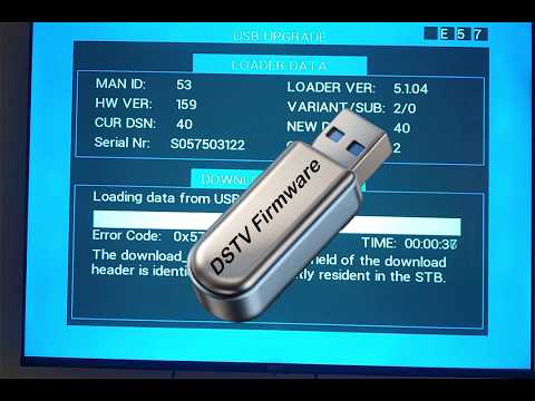 HOW TO UPGRADE DSTV DECODER USING A USB Flash Disk