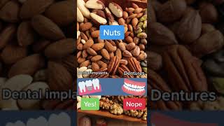 FOODS YOU CAN EAT WITH IMPLANTS VS DENTURES