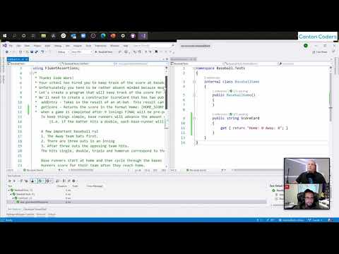 Canton Coders Baseball Kata in C# (Part 1 of ?)