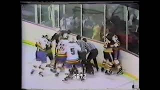 Boston Bruins vs Colorado Rockies (Bench-clearing brawl) Jan. 3/1981