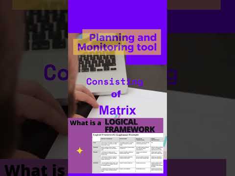 What is logical framework #projectmonitoring #logicalframework