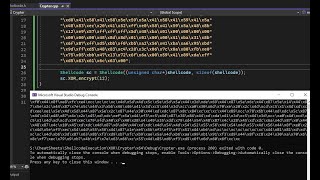 Encrypt Shellcode - Visual Studio Extension Proof of Concept